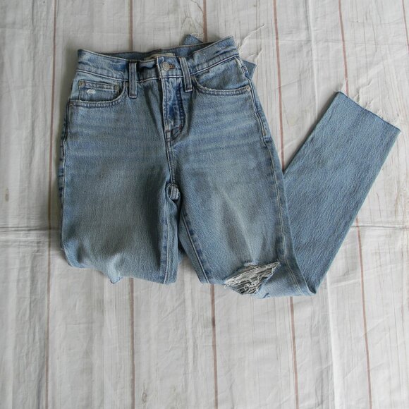 NWT MADEWELL THE PERFECT VINTAGE JEAN DISTRESSED SZ 23P MEDIUM WASH - Picture 1 of 6